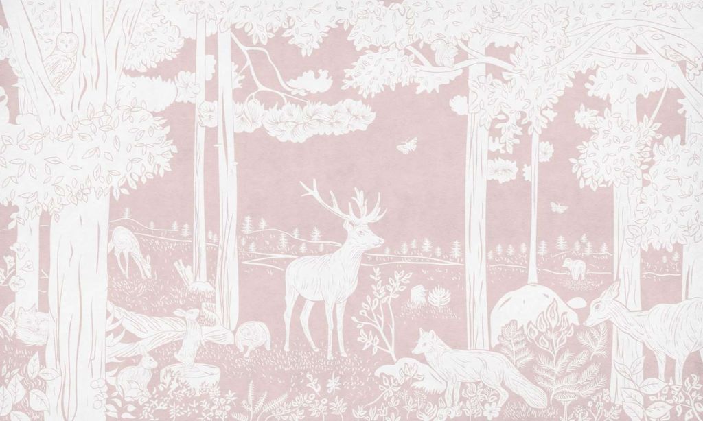 Monochrome Forest - Pink