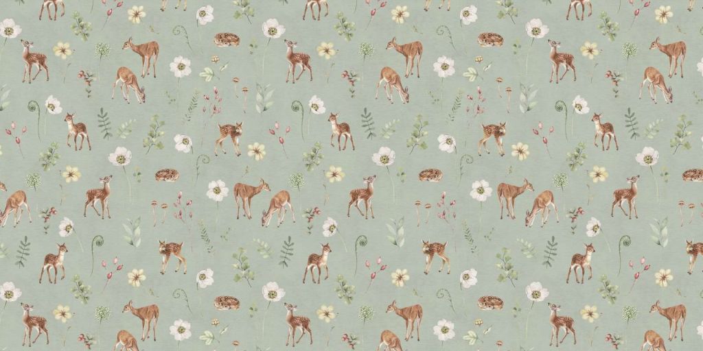 Dancing Deer - Green - 120