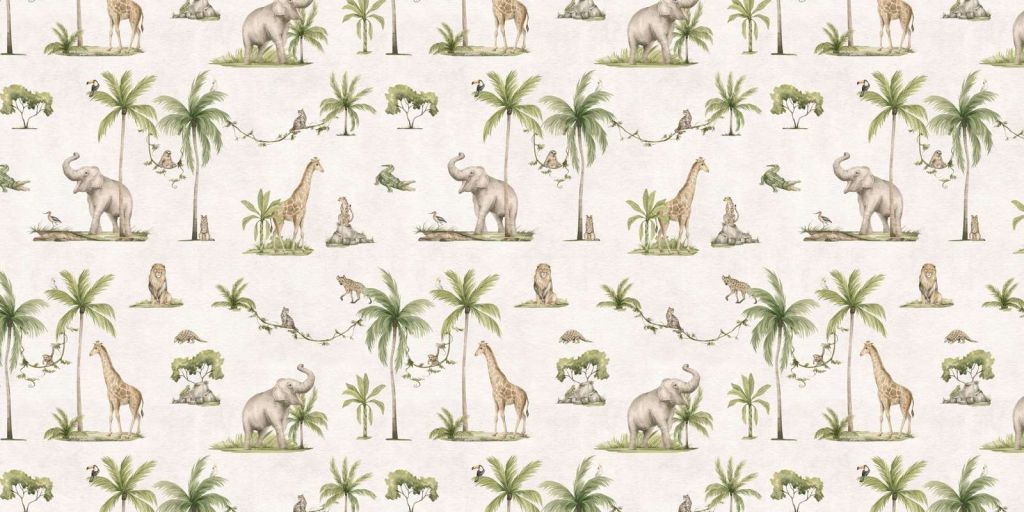 Joyful Jungle - White - 120