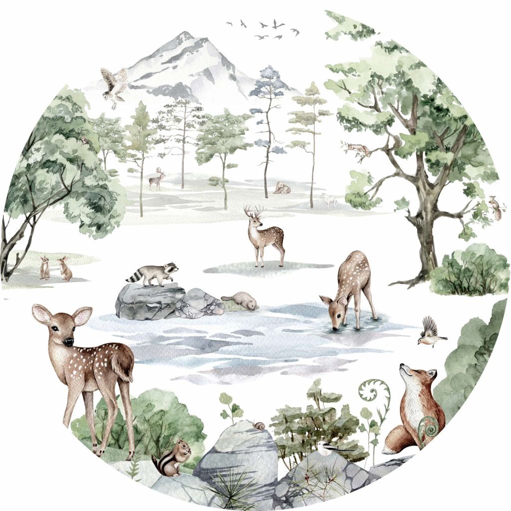 Deer Forest - Winter - Circle