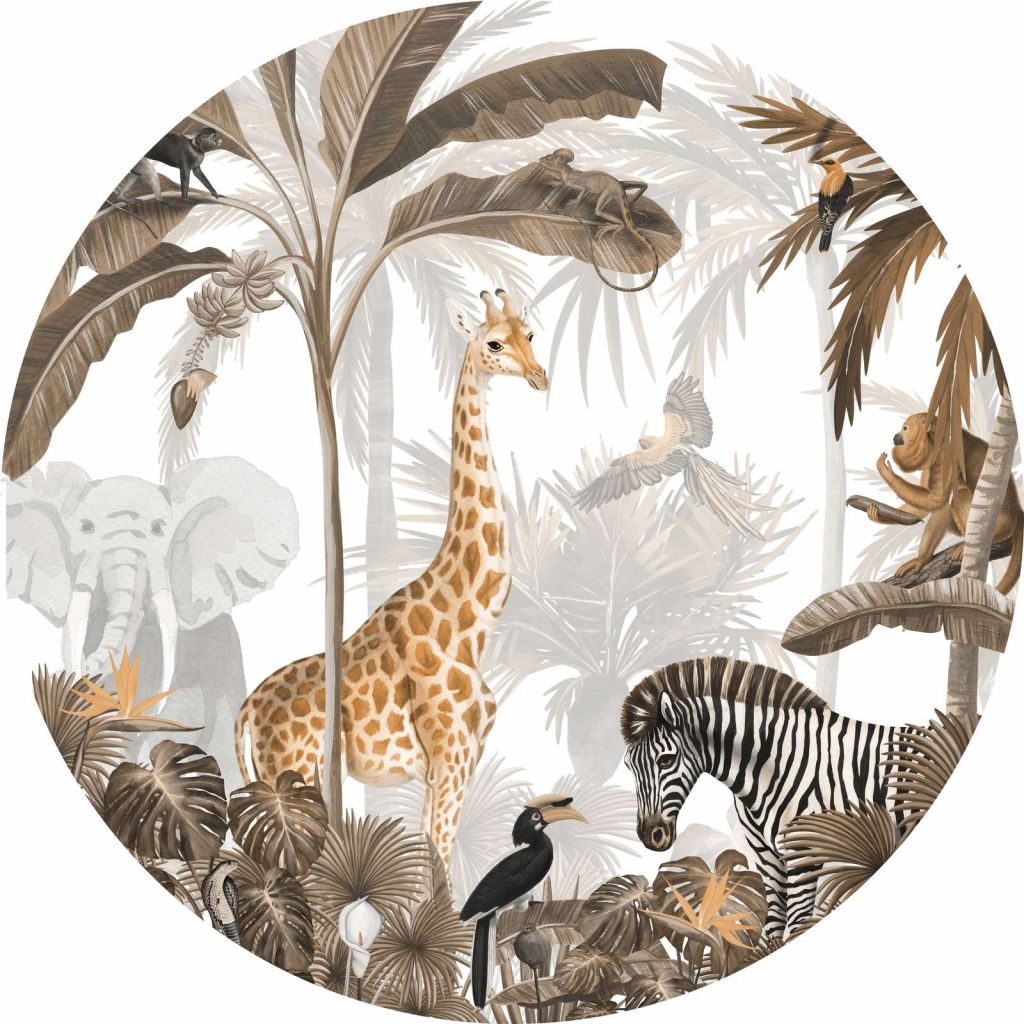 Jungle Jive - Sepia - Circle