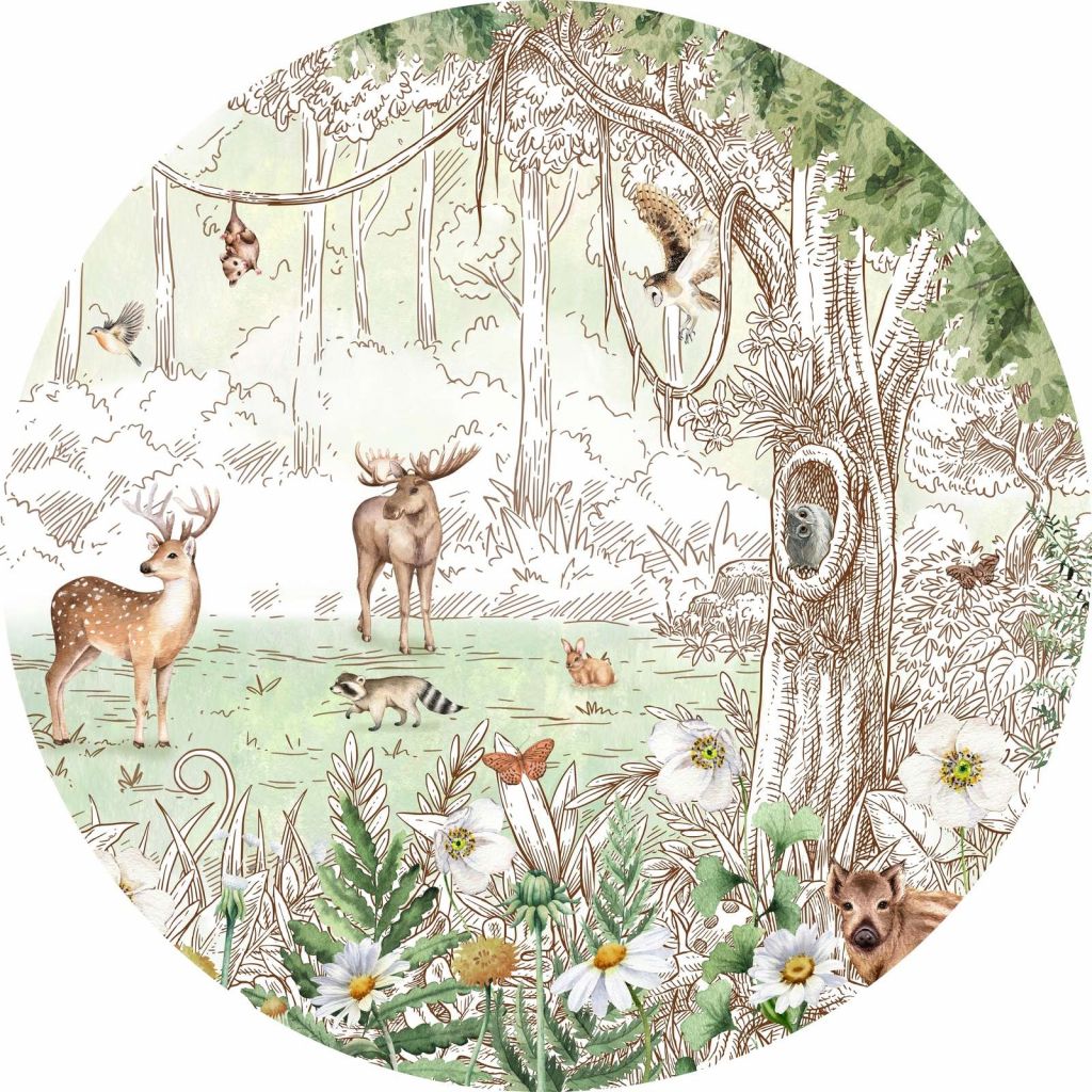 Forest Friends - Spring II - Circle