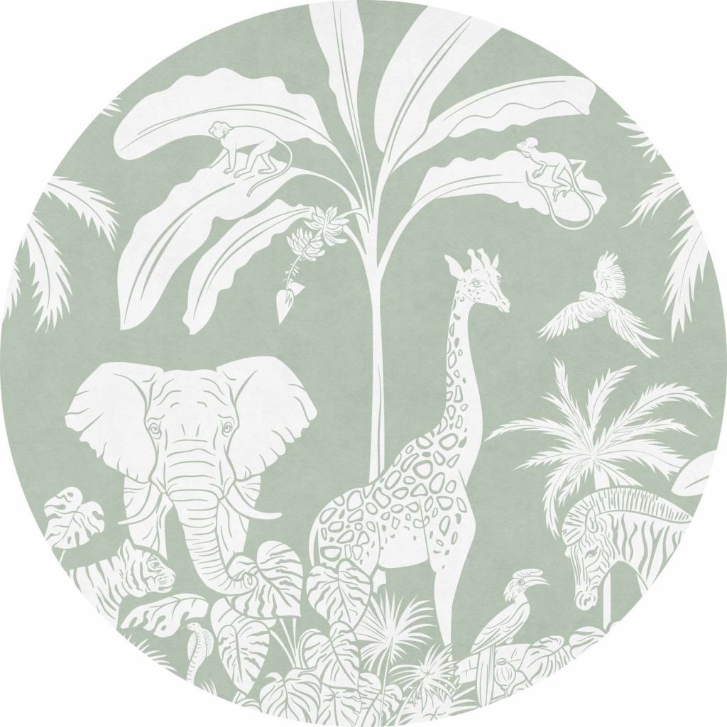 Monochrome Jungle - Green - Circle